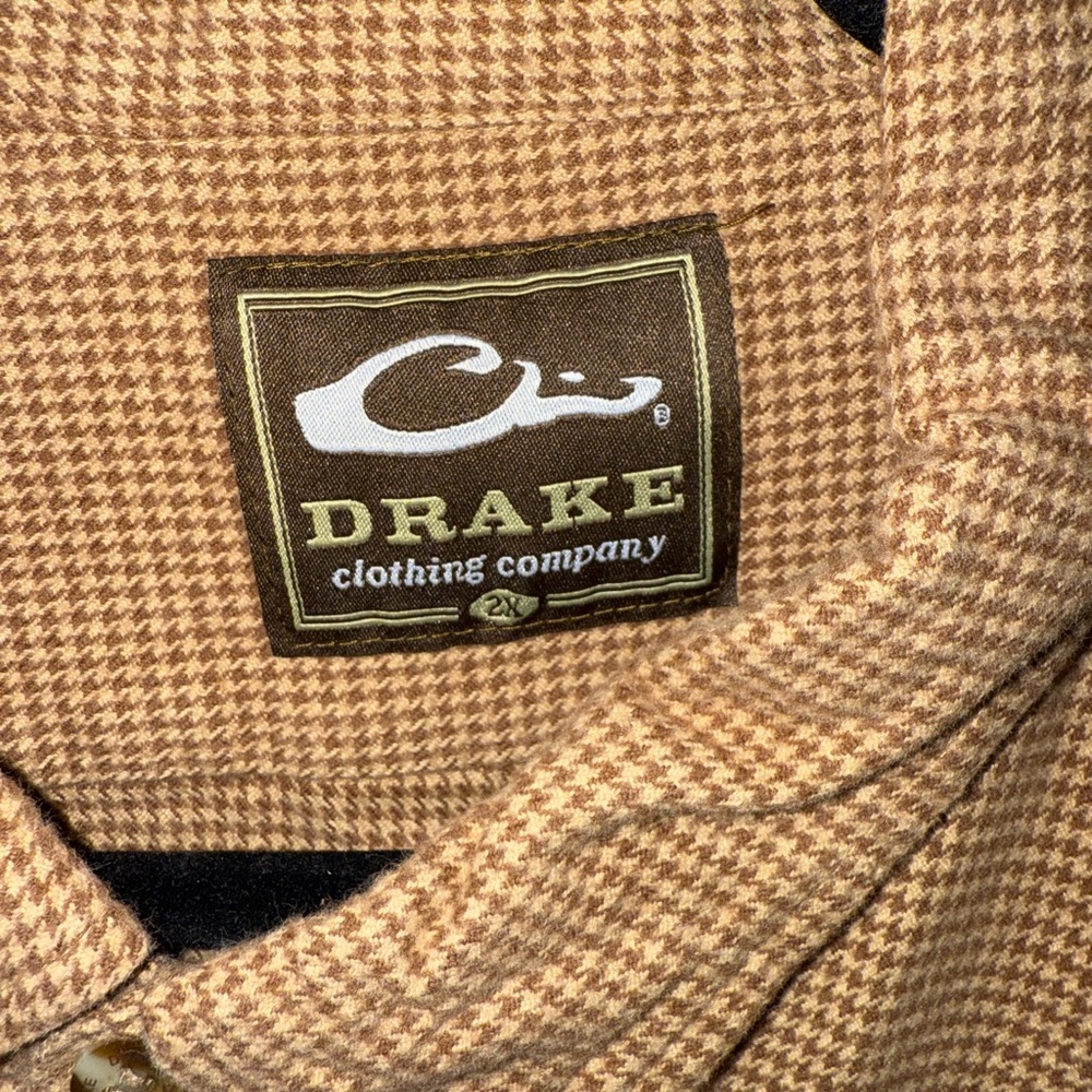 Drake Houndstooth Flannel Shirt